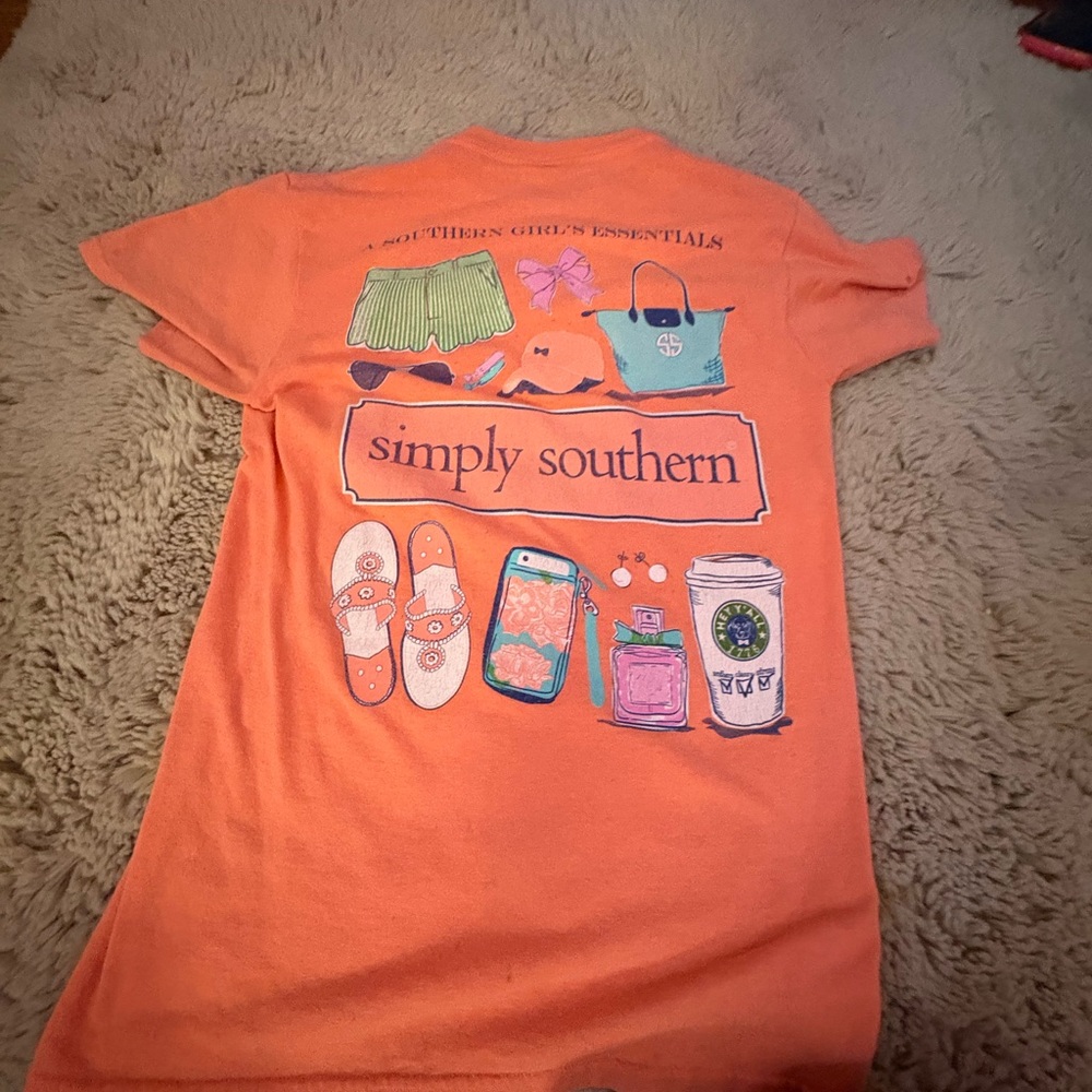 Simply Southern Kids Coral Graphic Tee